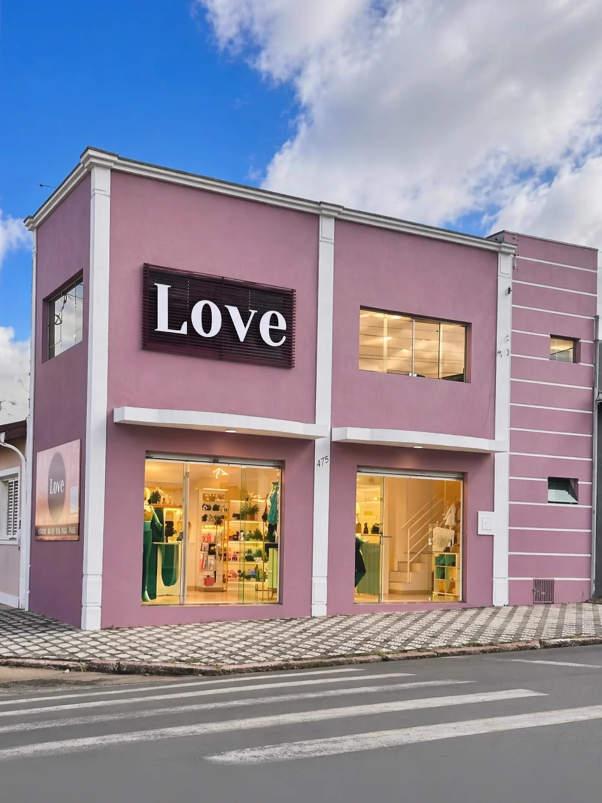 Fachada da loja Love em Itapetininga